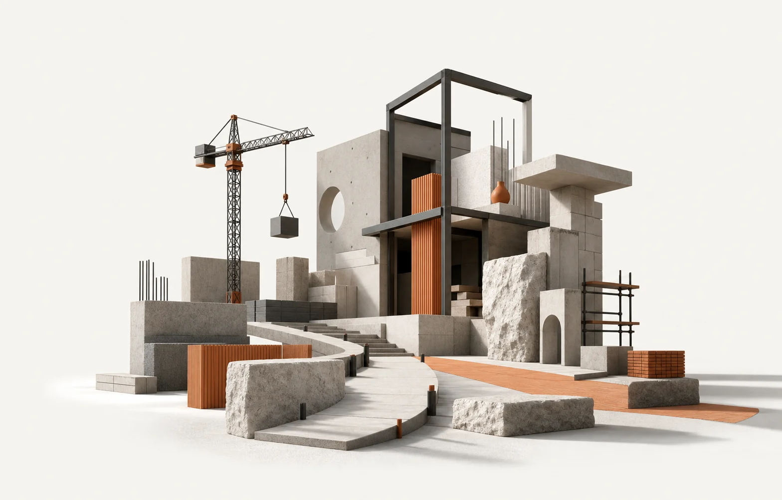 Visual conceptual de reformas y construcción